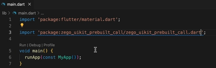 import flutter callkit sdk