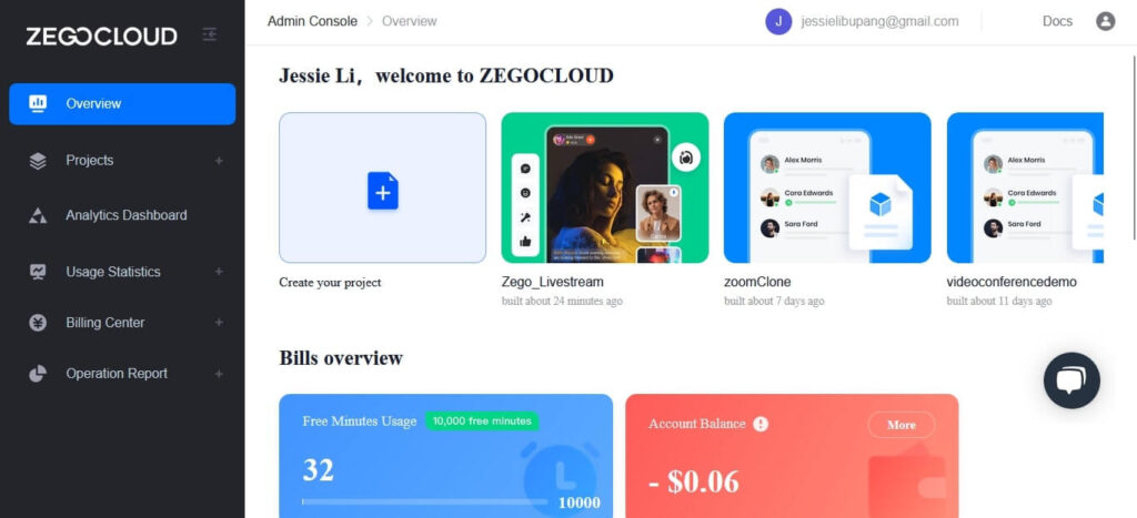zegocloud-console