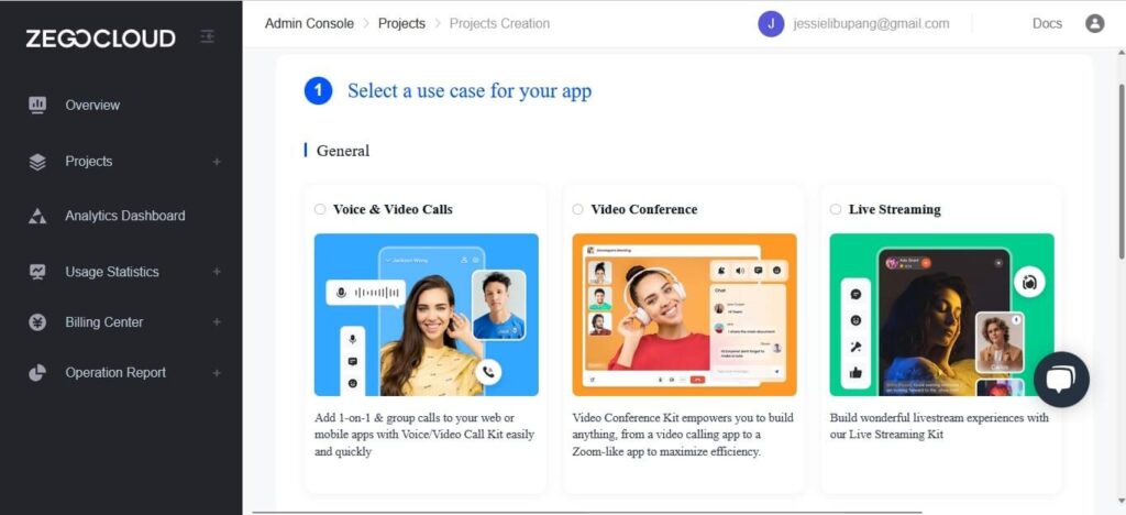 use case react native video call