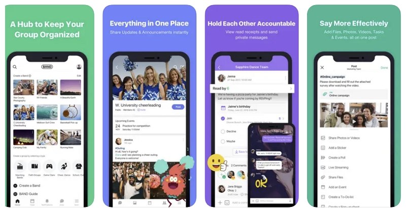 online game chat app - band