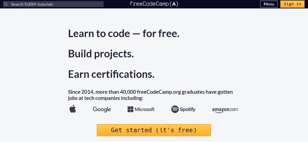 coding education - freecodecamp