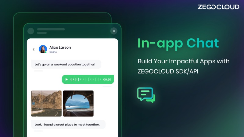zegocloud adds chat feature