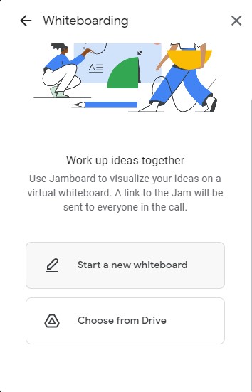 create a new board in goole whiteboard