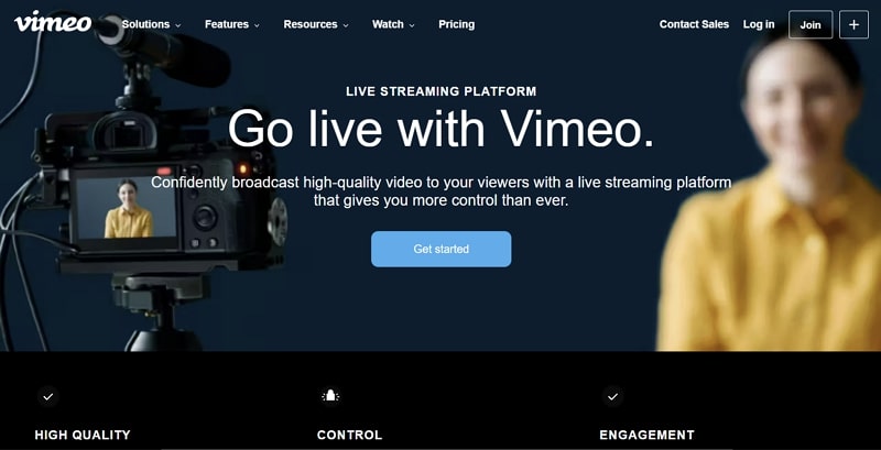 vimeo streaming api