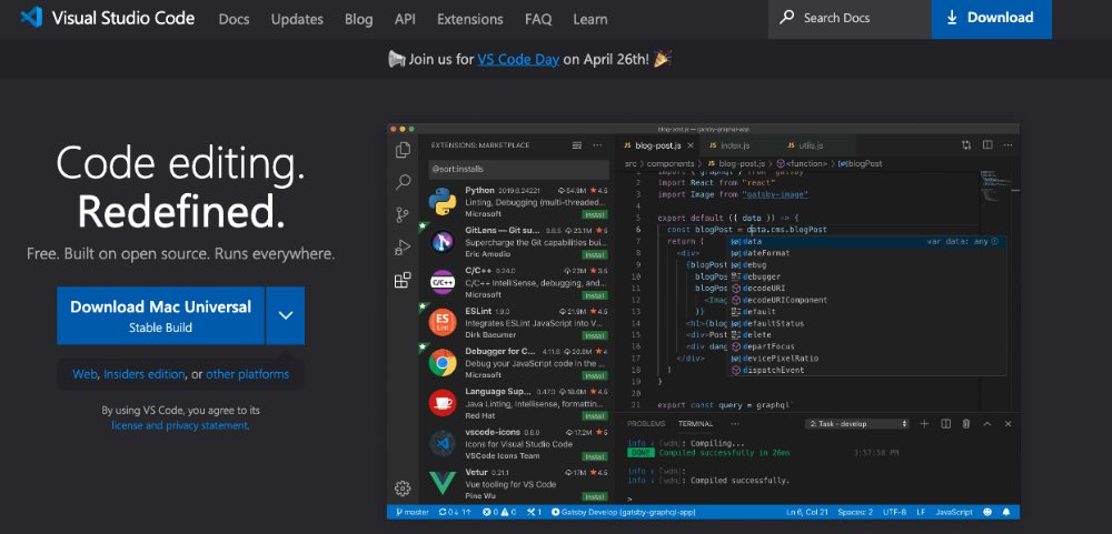 visual studio code coding platform