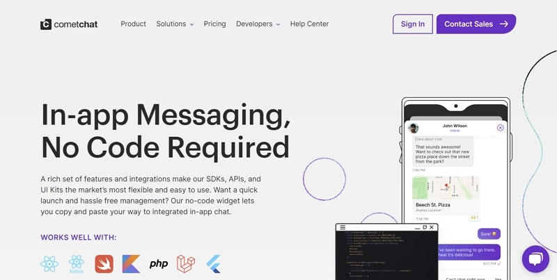 comechat api communication