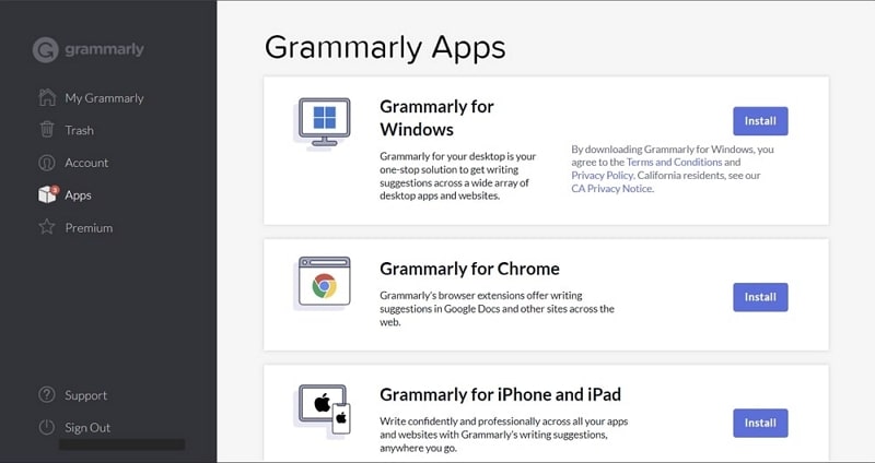 grammarly marketing ai tool