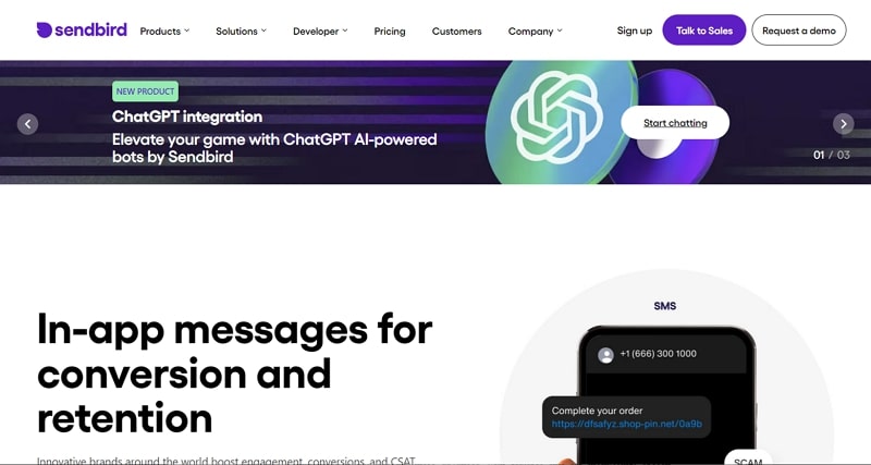 communications api sendbird