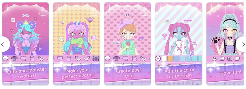 Moon's Closet: dress up pastel goth girl creator