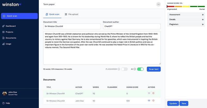 free ai content detector tool