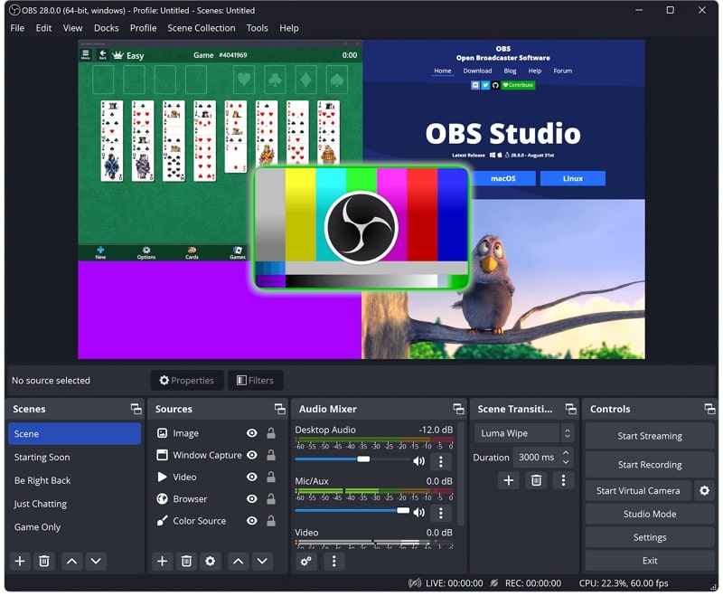 obs studio screen recorder software