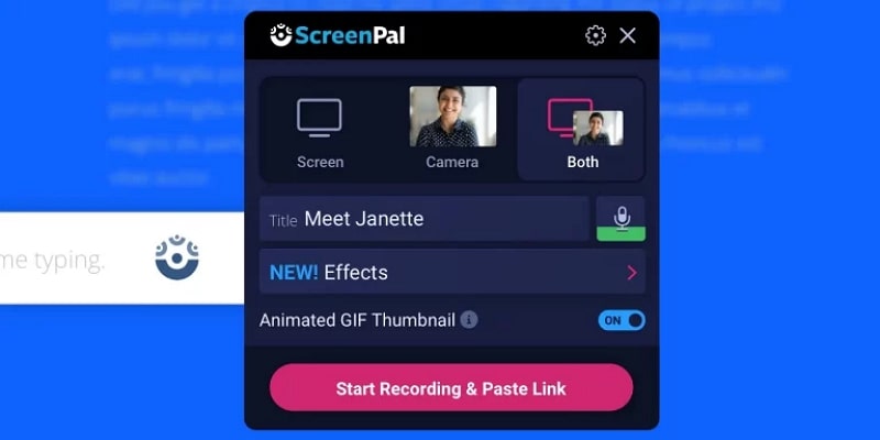 screenpal video recorder tool