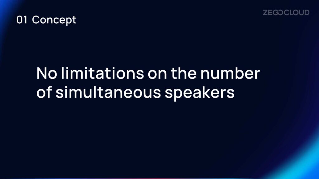 limitations on the number of simultaneous speakers