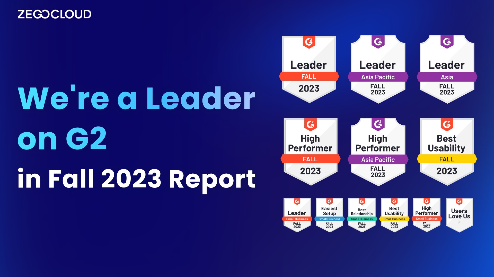 ZEGOCLOUD Earns G2 Badges: Recognized as a Leader