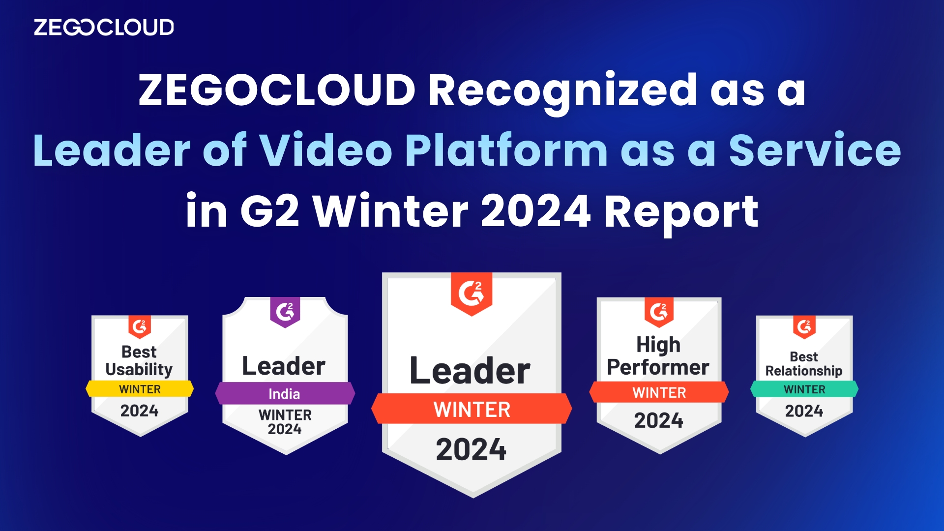 ZEGOCLOUD: a Leader in VPaaS with 19 G2 Badges