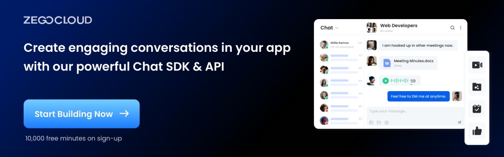 zegocloud chat sdk api