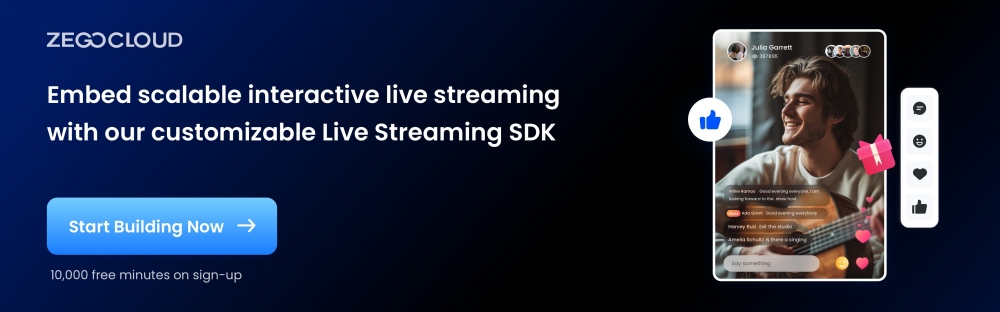zegocloud live streaming sdk