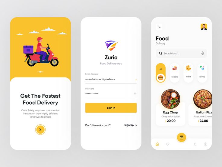 food delivery app full stack project ideas