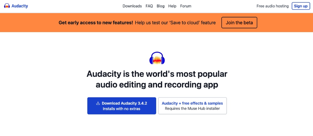 background noise removal apps - audacity