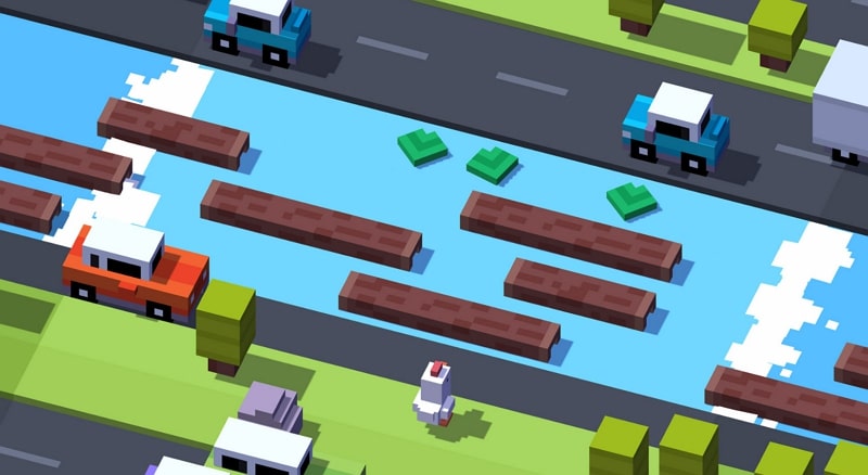 what is a hyper casual game - crossy road