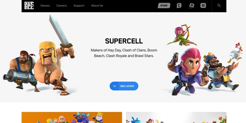 mobile game development company in india - supercell