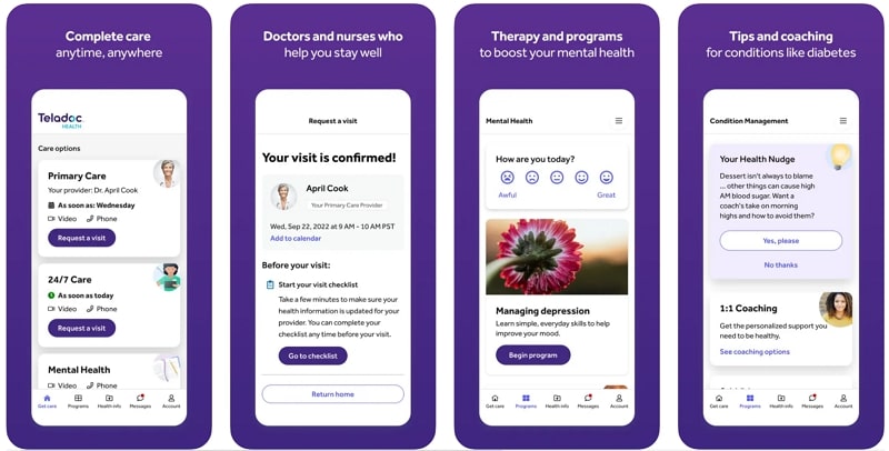 best app for doctor appointments - teladoc health
