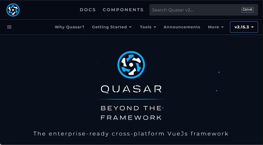 next js alternative - quasar