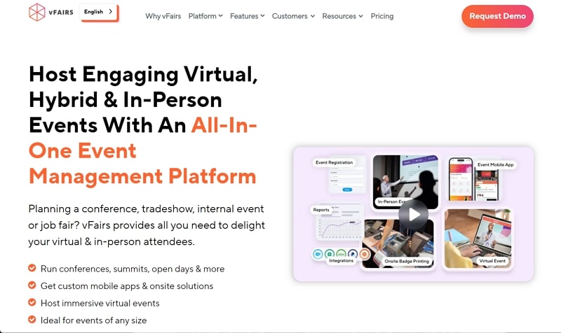 virtual event software - vfairs