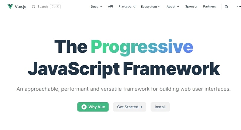 best javascript framework - vuejs