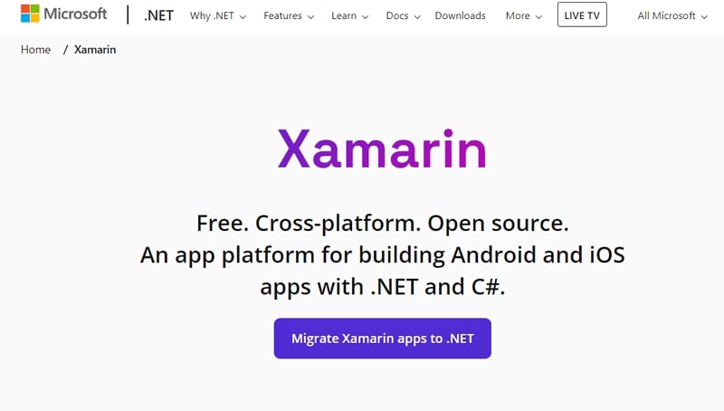 best mobile app development framework - xamarin
