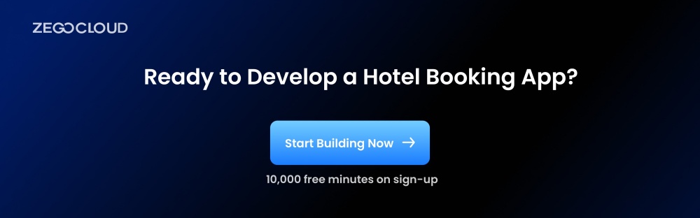 develop a hotel app with zegocloud 