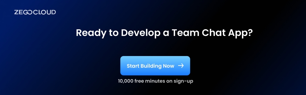 develop a team chat app with zegocloud