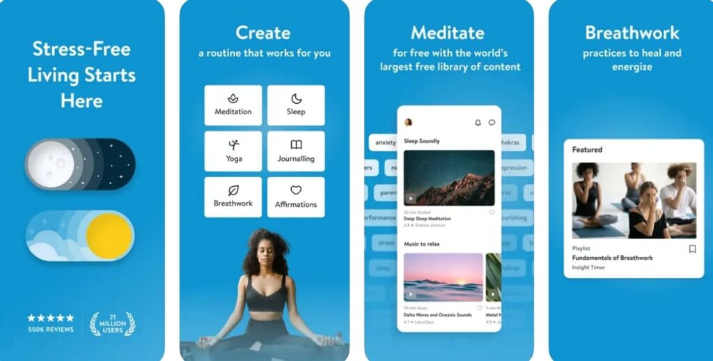  top meditation apps - insight timer