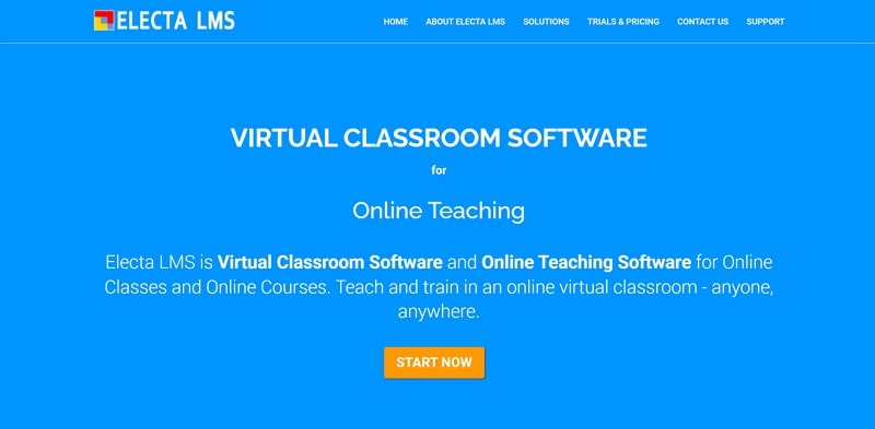 virtual classroom platforms - electa lms