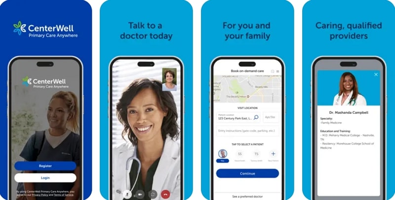 healthcare app - centralwell primarycareanywhere