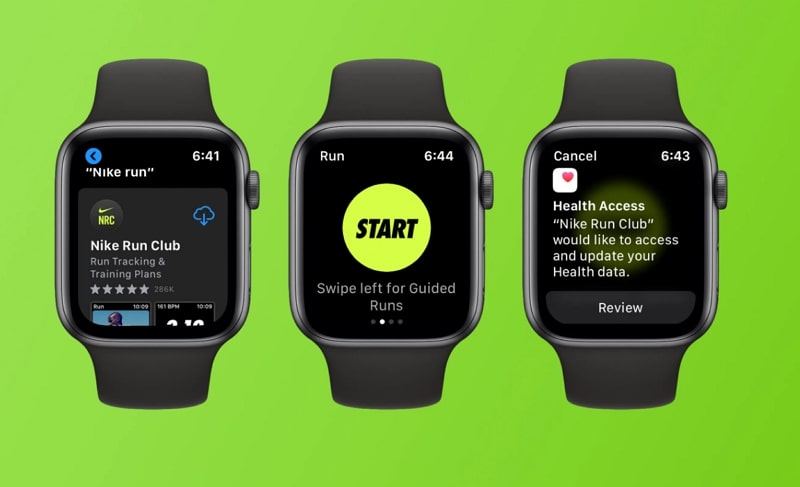 wearable app - nike training club