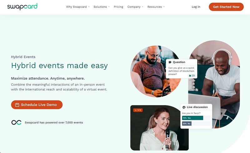 hybrid event platform - swapcard