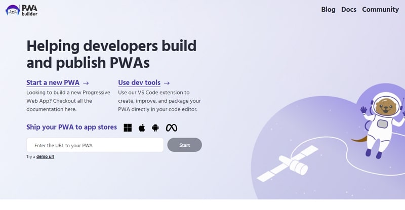 best progressive web app framework - pwa builder