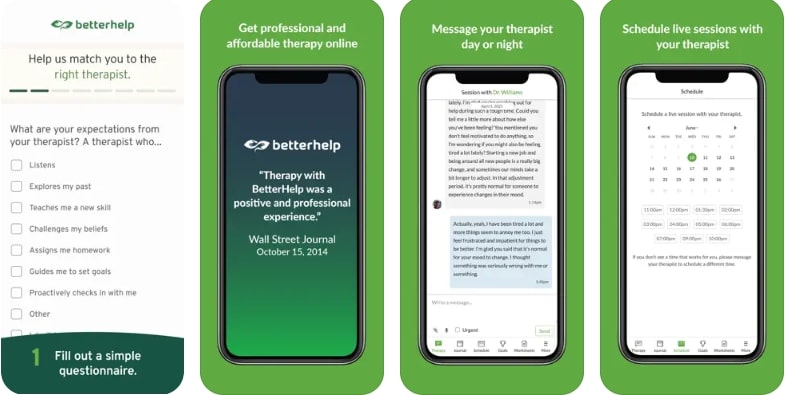 best mental health apps - betterhelp