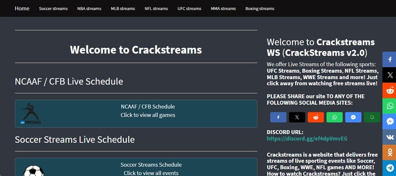 free ufc stream platform - crackstreams