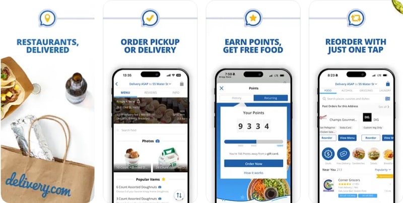 companies similar to doordash - delivery.com