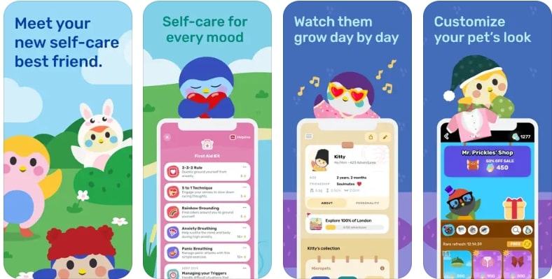 phone apps for mental health - finch