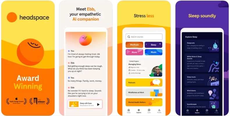 mental health apps - headspace