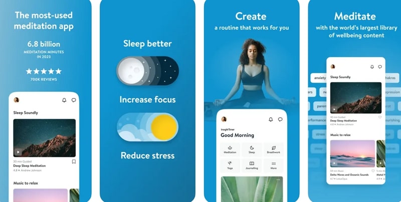 apps for mental health - insight timer