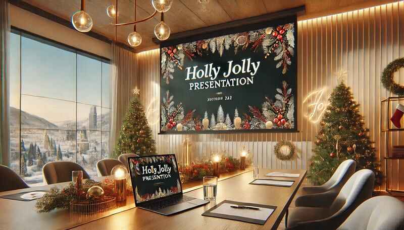 online christmas games - holly jolly presentation