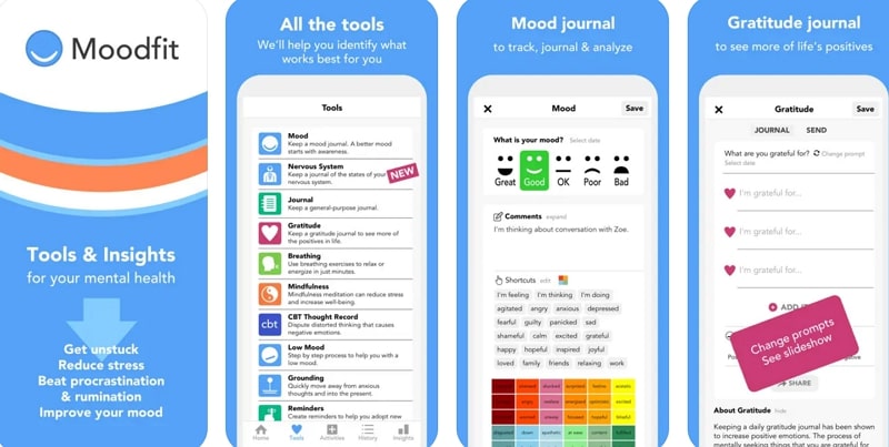 mental wellness apps - moodift