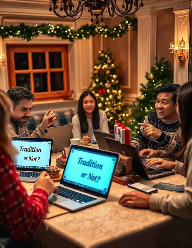 virtual christmas party ideas for work - tradition or not