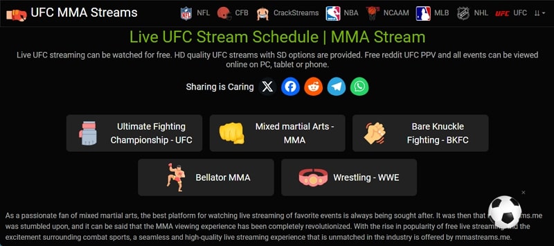 ufc online live stream free - ufc mma streams