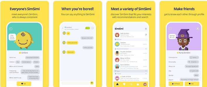 best ai companion app - simsimi