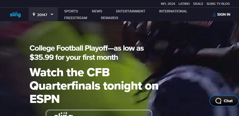 football streaming service - slingtv